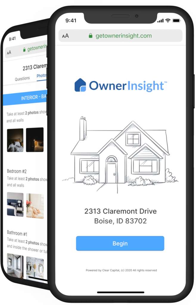 ownerinsight homeowner appraisal inspection mobile web app